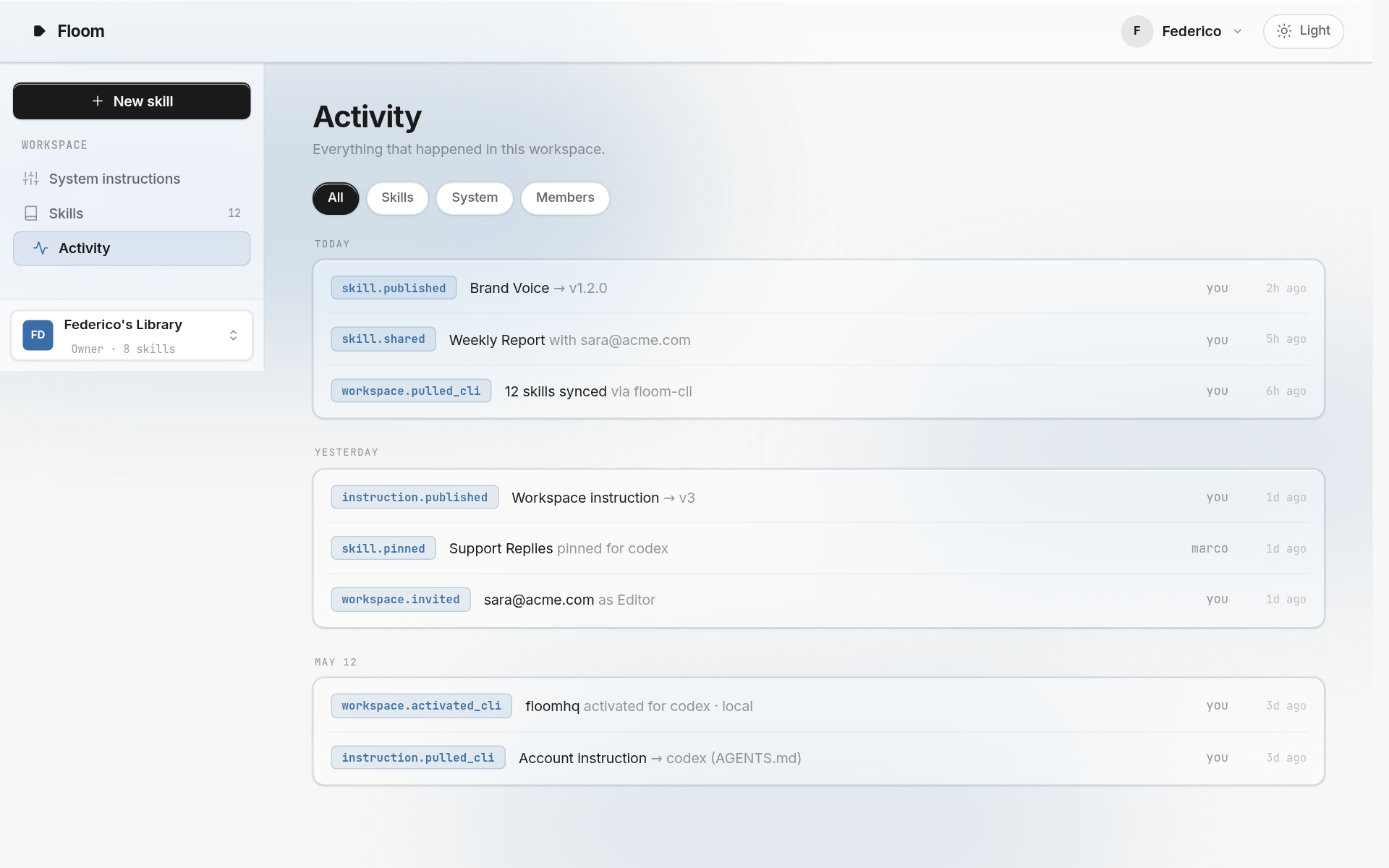 activity preview