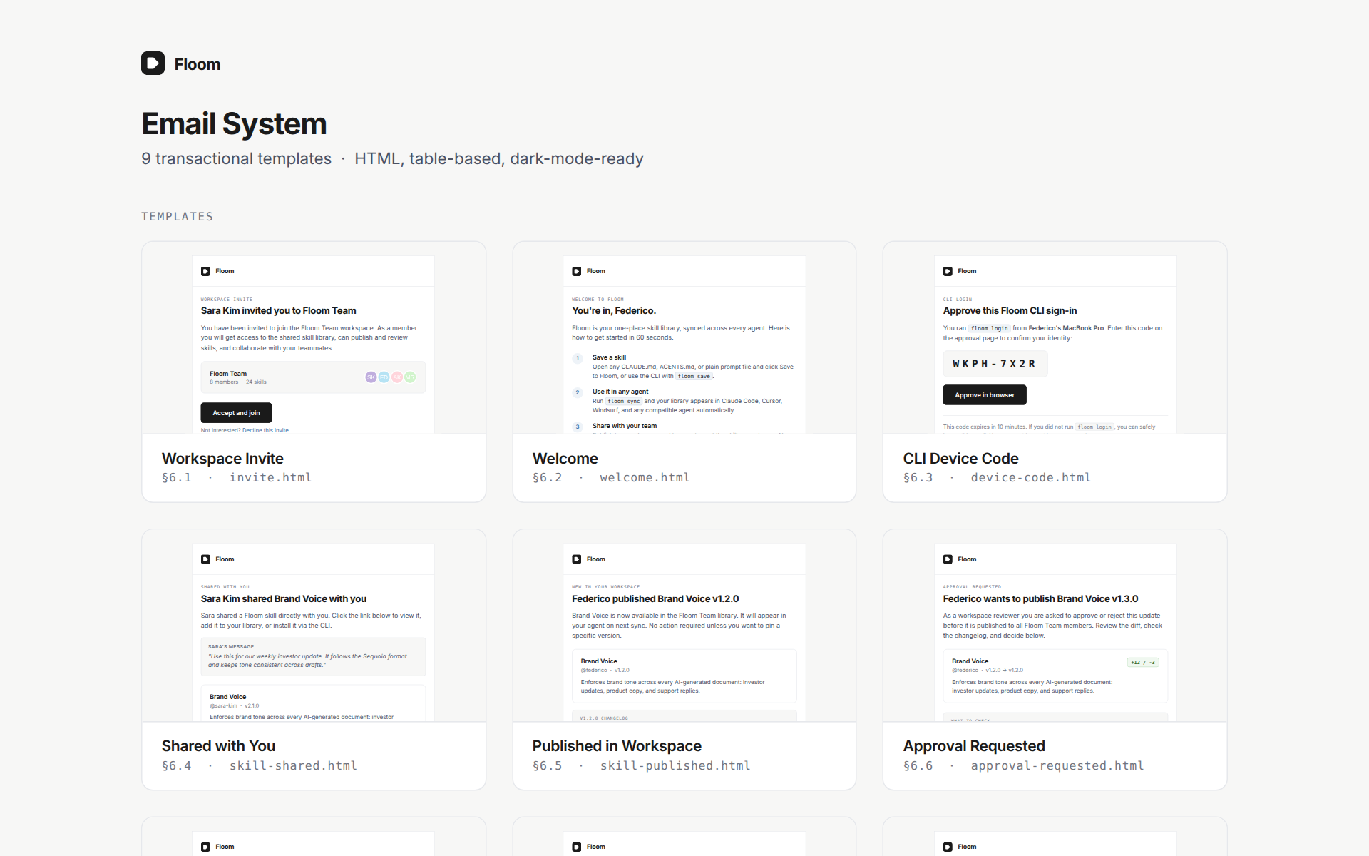 emails preview