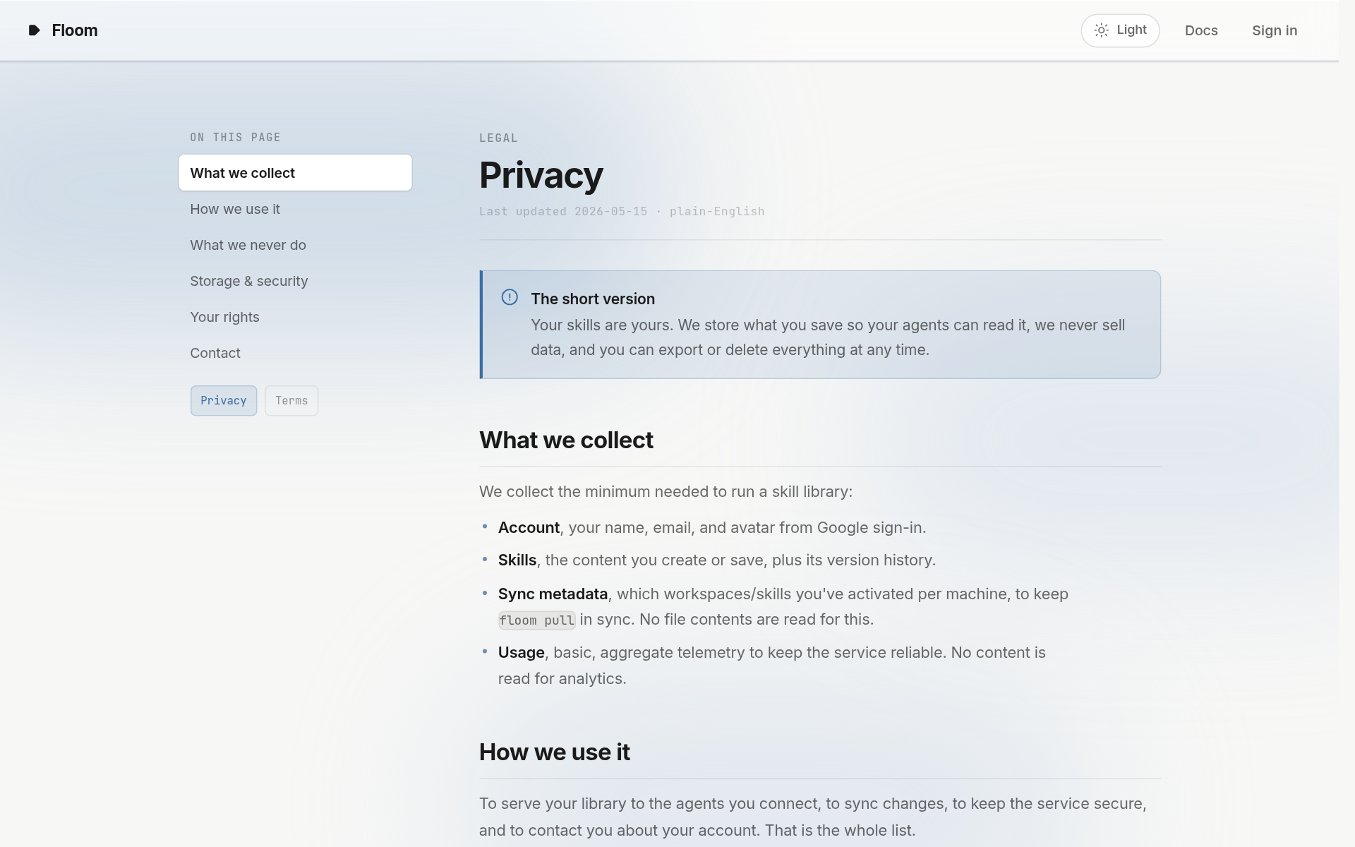 privacy preview