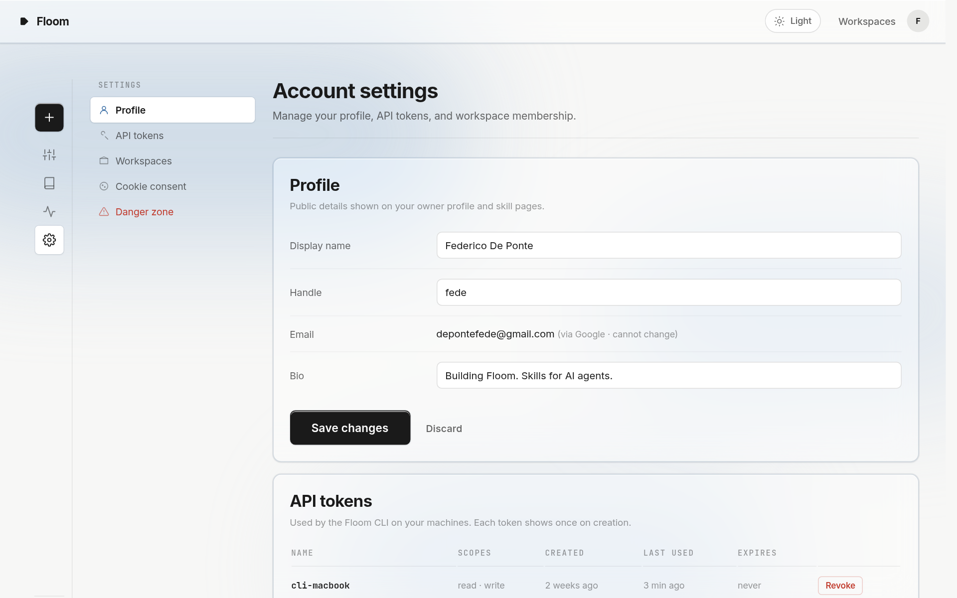 settings preview