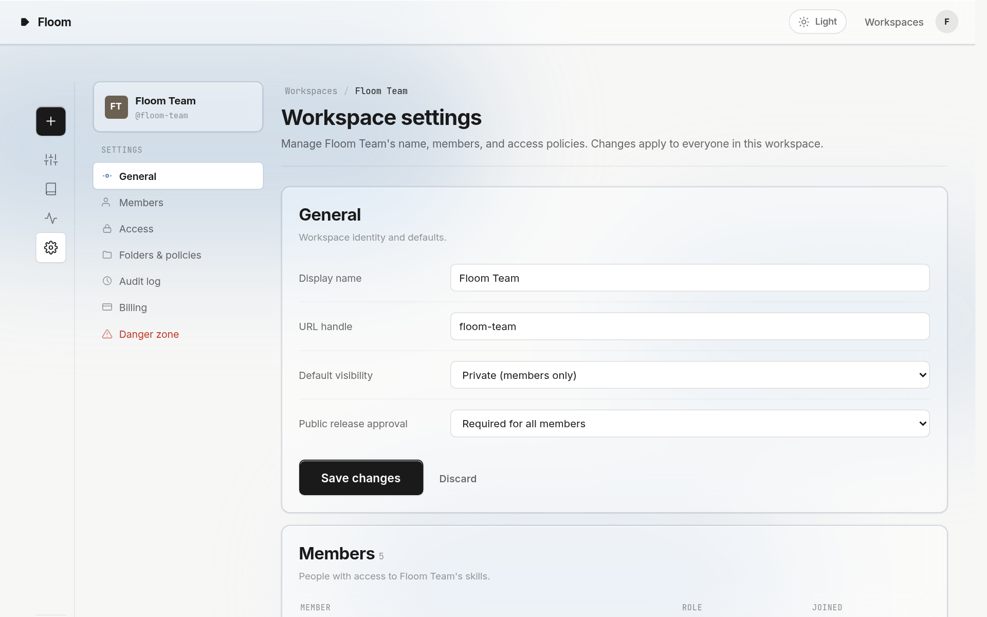 workspace-settings preview